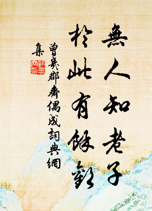 曾几无人知老子，於此有馀欢书法作品欣赏