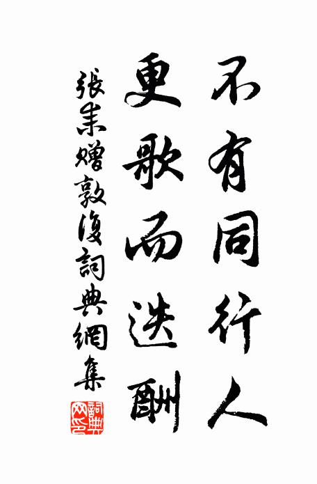 张耒不有同行人，更歌而迭酬书法作品欣赏