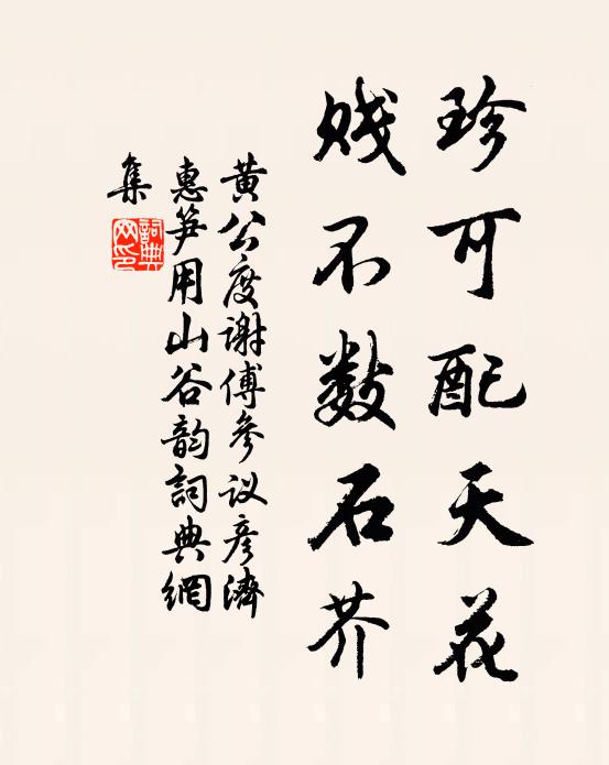 黄公度珍可配天花，贱不数石芥书法作品欣赏