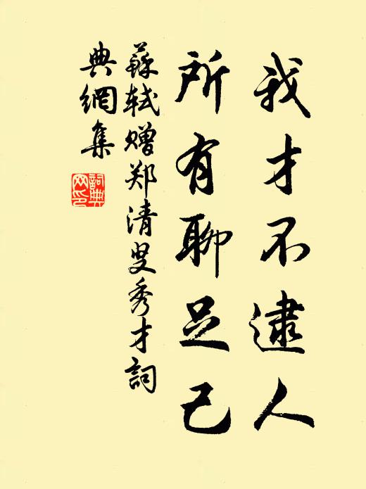 苏轼我才不逮人，所有聊足己书法作品欣赏