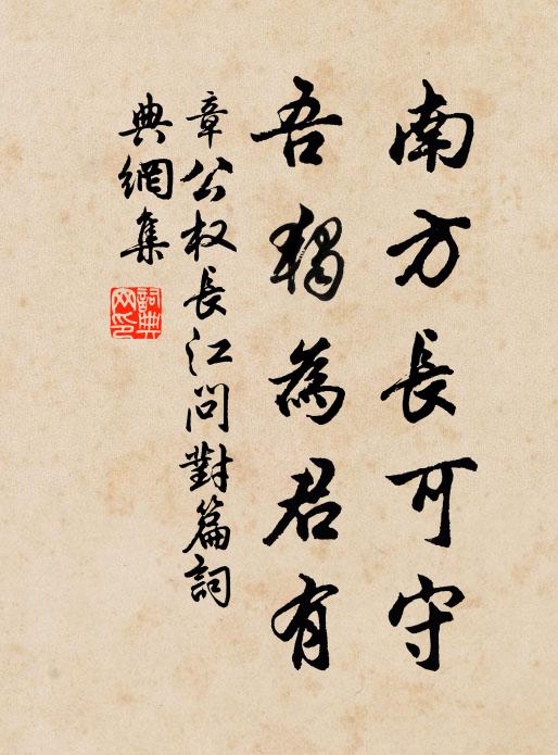 章公权南方长可守,吾独为君有书法作品欣赏