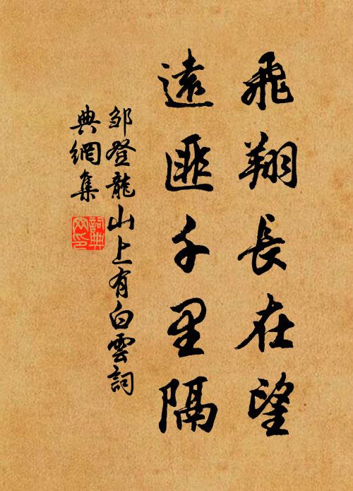 邹登龙飞翔长在望，远匪千里隔书法作品欣赏