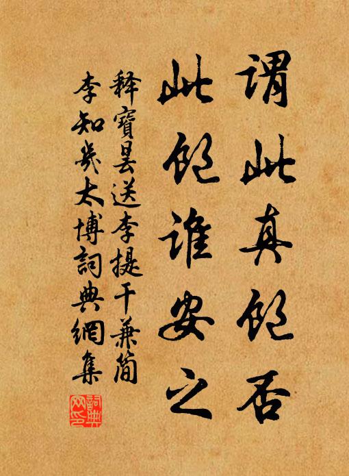 释宝昙谓此真饱否，此饱谁安之书法作品欣赏