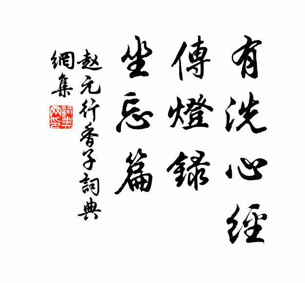 赵元有洗心经，传灯录，坐忘篇书法作品欣赏