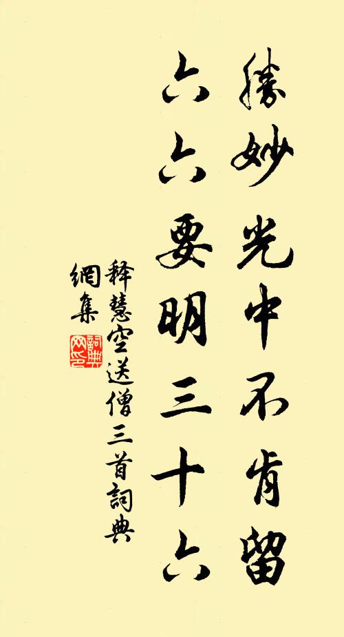 释慧空胜妙光中不肯留，六六要明三十六书法作品欣赏