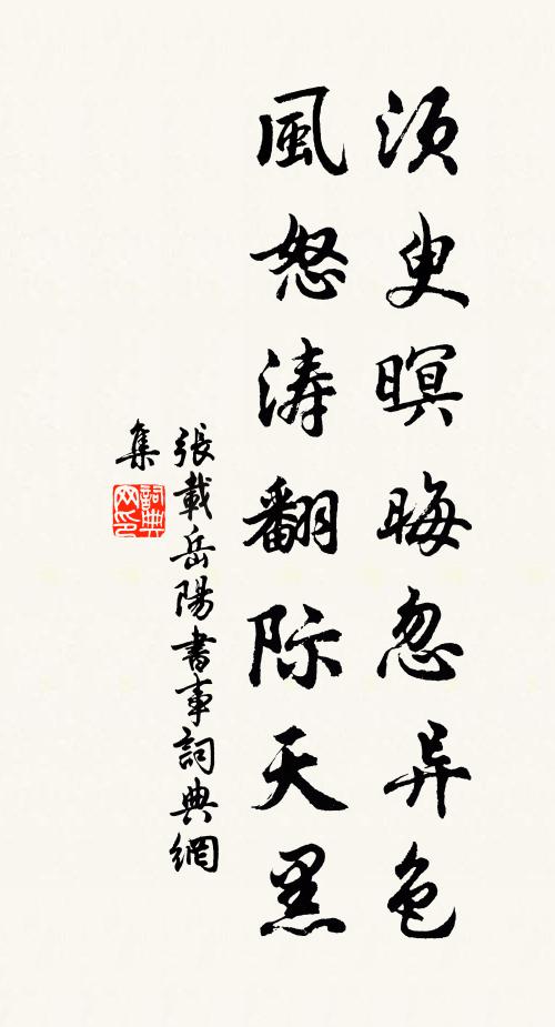 张载须臾暝晦忽异色，风怒涛翻际天黑书法作品欣赏