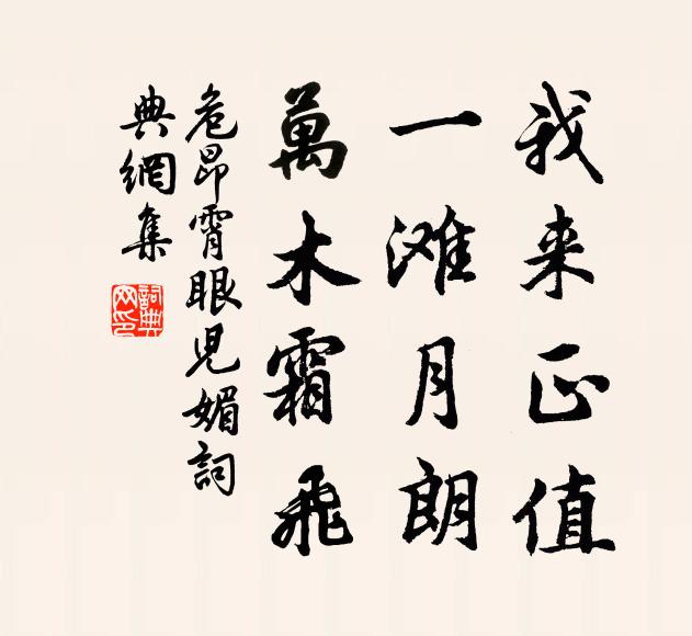 危昂霄我来正值，一滩月朗，万木霜飞书法作品欣赏