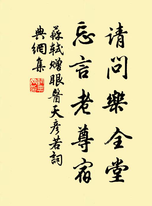 苏轼请问乐全堂，忘言老尊宿书法作品欣赏
