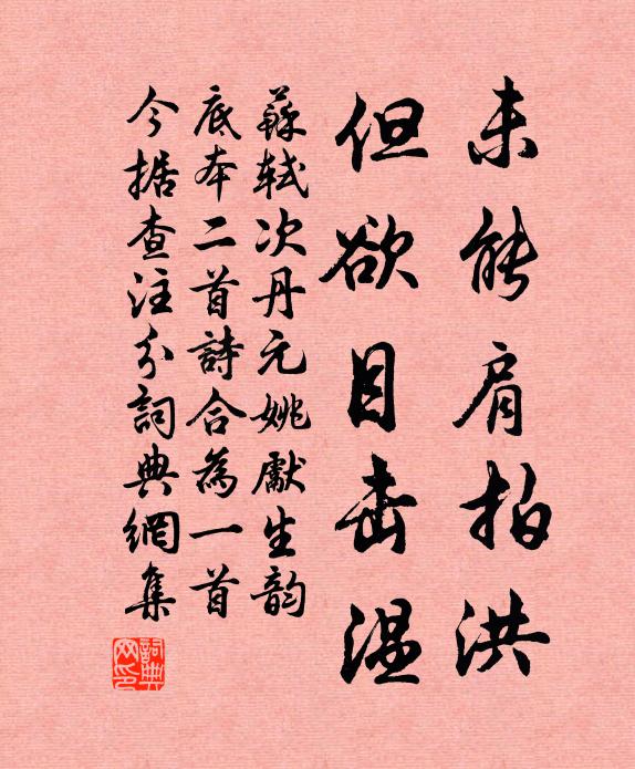 苏轼未能肩拍洪，但欲目击温书法作品欣赏