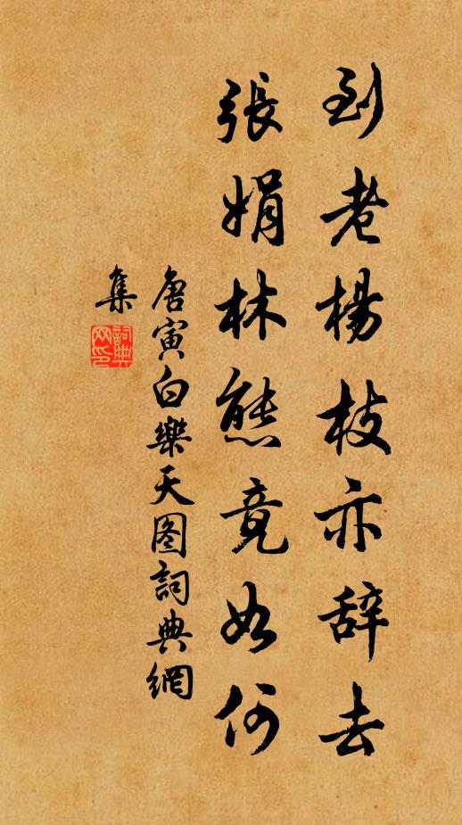 唐寅到老杨枝亦辞去，张娟林态竟如何书法作品欣赏