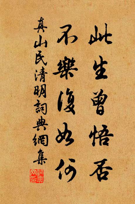 真山民此生曾悟否，不乐复如何书法作品欣赏