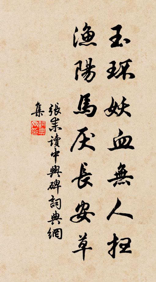 张耒玉环妖血无人扫，渔阳马厌长安草书法作品欣赏
