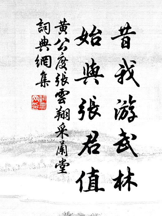 黄公度昔我游武林，始与张君值书法作品欣赏
