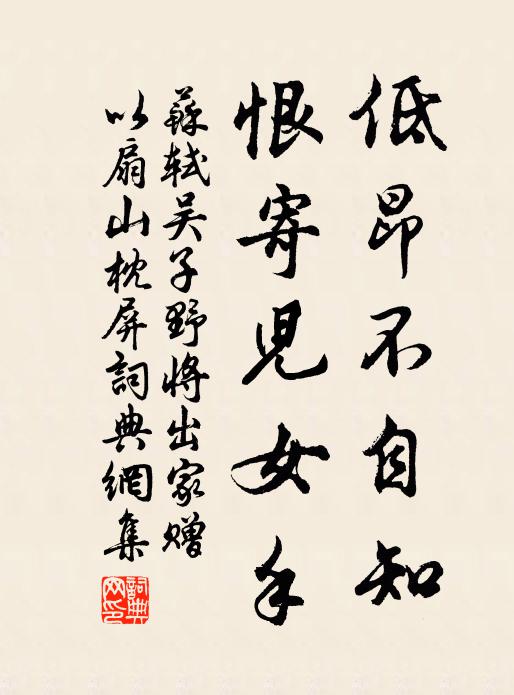 苏轼低昂不自知，恨寄儿女手书法作品欣赏