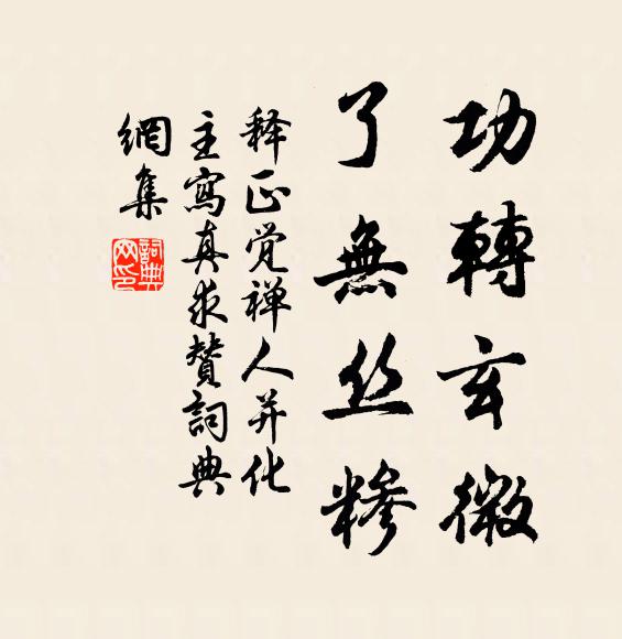 释正觉功转玄微，了无丝糁书法作品欣赏