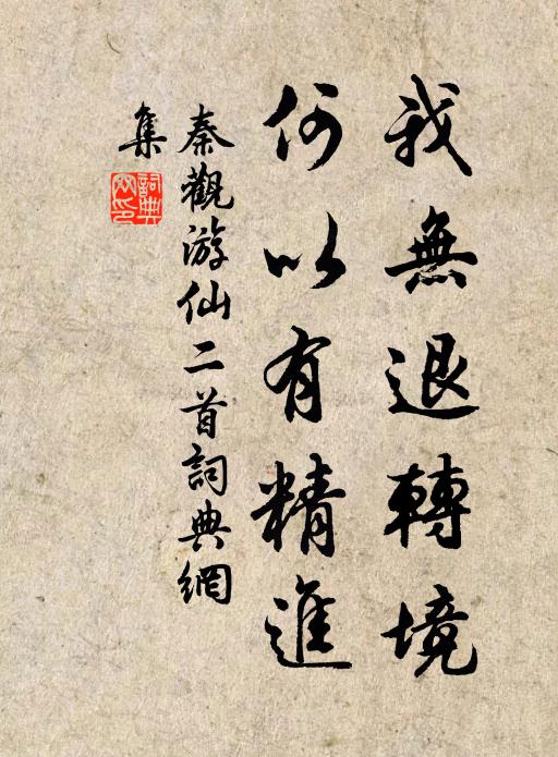 秦观我无退转境，何以有精进书法作品欣赏