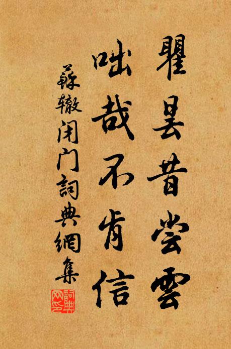 苏辙瞿昙昔尝云，咄哉不肯信书法作品欣赏