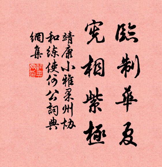 靖康小雅临制华夏，宪相紫极书法作品欣赏