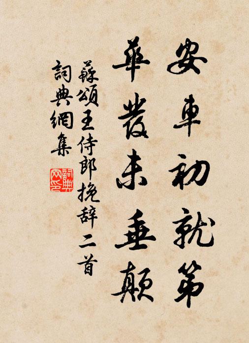 苏颂安车初就第，华发未垂颠书法作品欣赏