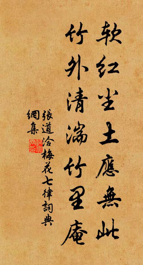 张道洽软红尘土应无此，竹外清湍竹里庵书法作品欣赏