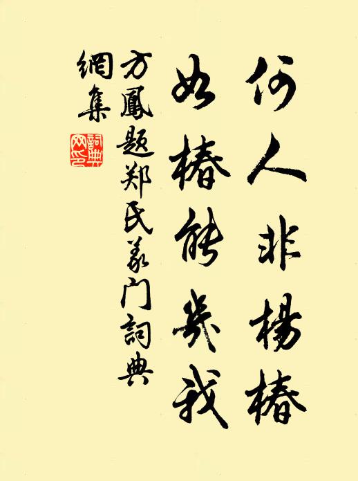 方凤何人非杨椿,如椿能几我书法作品欣赏
