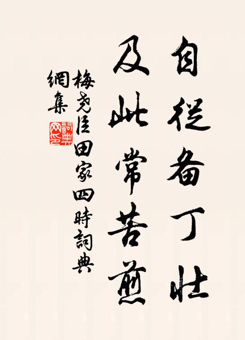 梅尧臣自从备丁壮，及此常苦煎书法作品欣赏