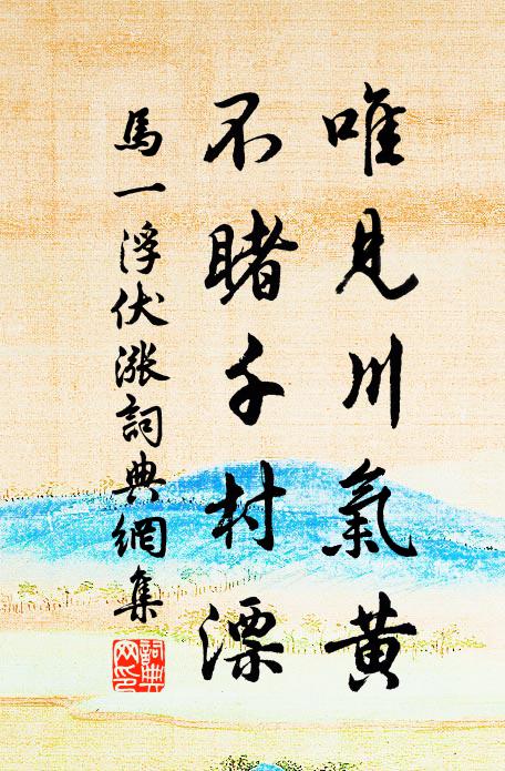 马一浮唯见川气黄，不睹千村漂书法作品欣赏