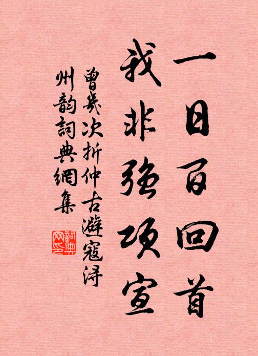 曾几一日百回首，我非强项宣书法作品欣赏