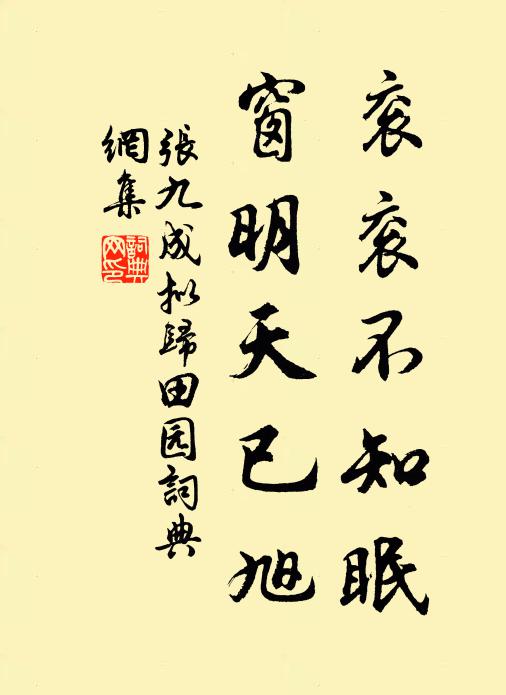 张九成衮衮不知眠，窗明天已旭书法作品欣赏