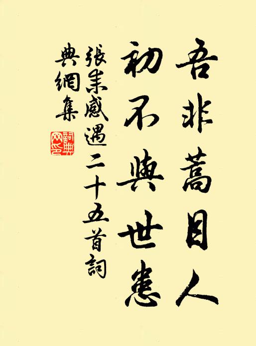 张耒吾非蒿目人，初不与世患书法作品欣赏