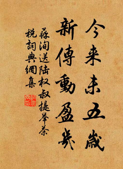 苏洵今来未五岁，新《传》动盈几书法作品欣赏