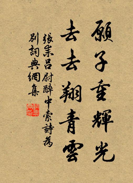 张耒愿子重辉光，去去翔青云书法作品欣赏
