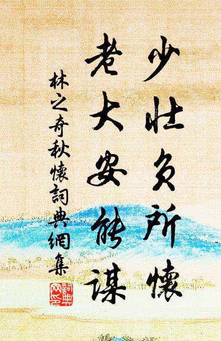林之奇少壮负所怀，老大安能谋书法作品欣赏