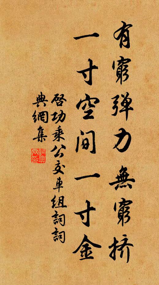 启功有穷弹力无穷挤，一寸空间一寸金书法作品欣赏