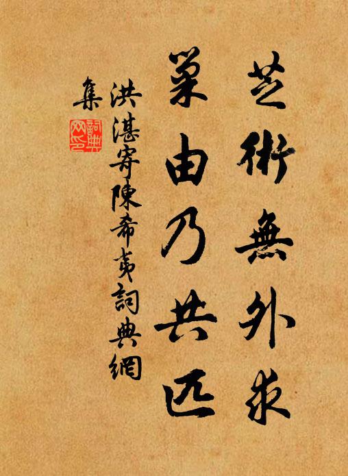 洪湛芝术无外求，巢由乃共匹书法作品欣赏