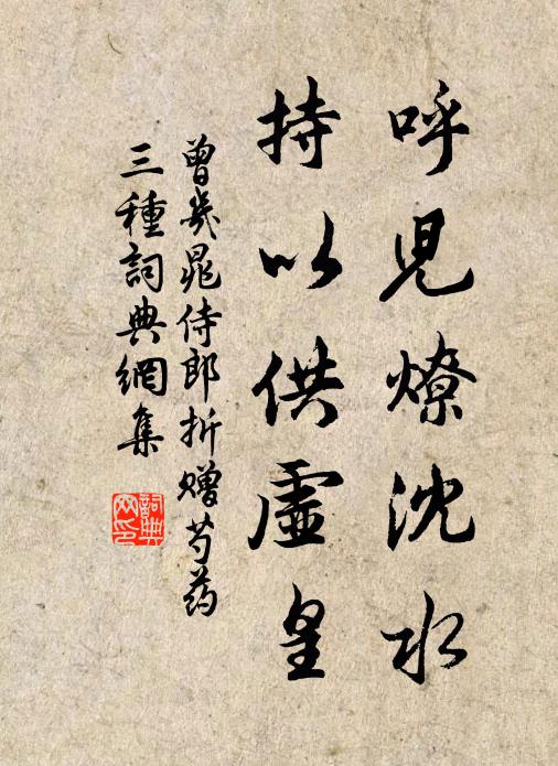 曾几呼儿燎沈水，持以供虚皇书法作品欣赏