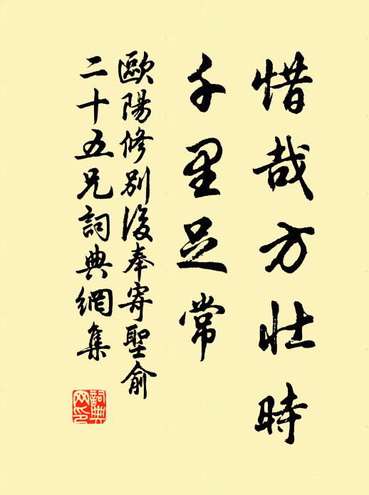 欧阳修惜哉方壮时,千里足常◇书法作品欣赏