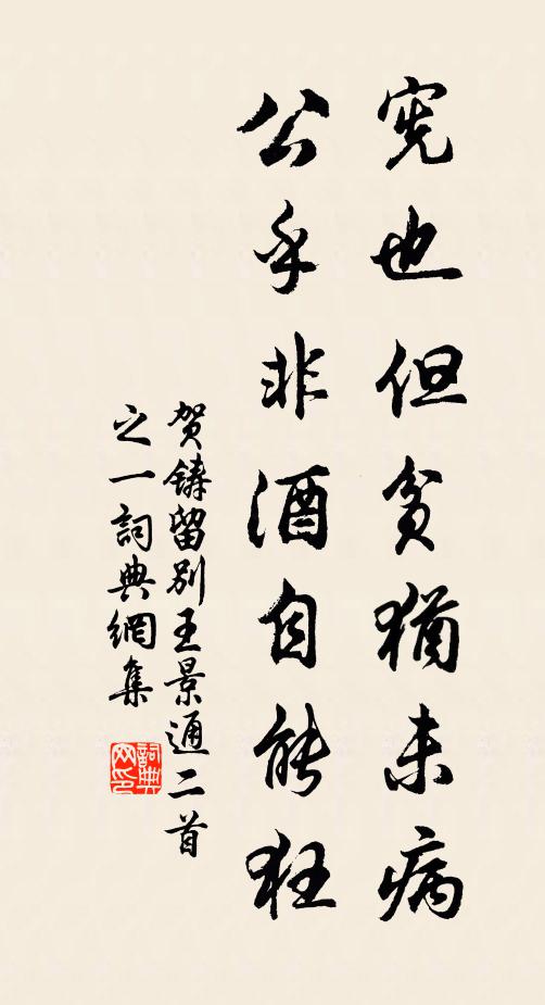 贺铸宪也但贫犹未病，公乎非酒自能狂书法作品欣赏