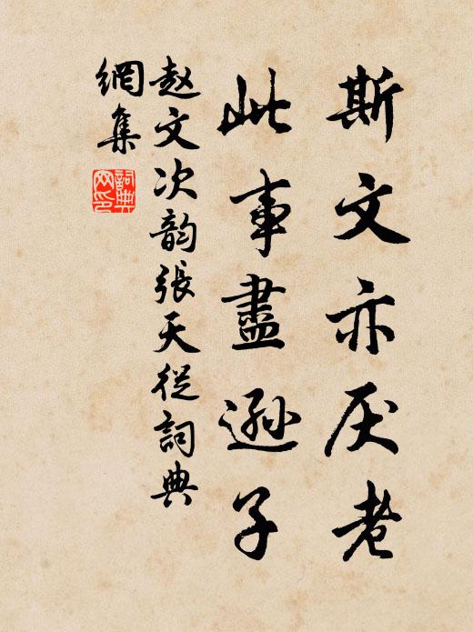 赵文斯文亦厌老，此事尽逊子书法作品欣赏