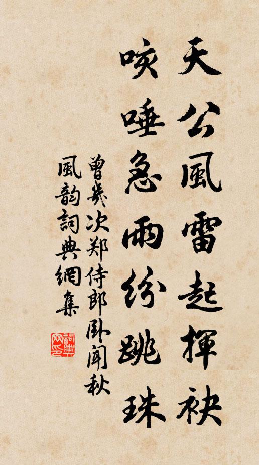 曾几天公风雷起挥袂，咳唾急雨纷跳珠书法作品欣赏