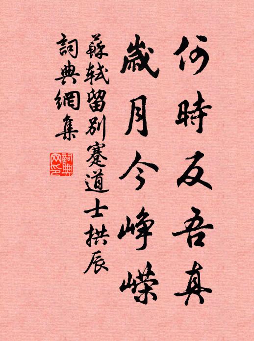 苏轼何时反吾真，岁月今峥嵘书法作品欣赏