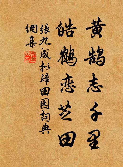 张九成黄鹄志千里，皓鹤恋芝田书法作品欣赏