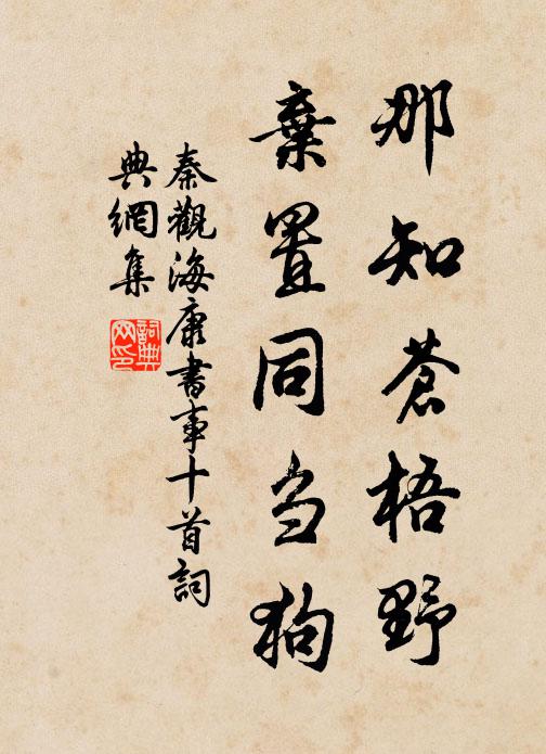 秦观那知苍梧野，弃置同刍狗书法作品欣赏