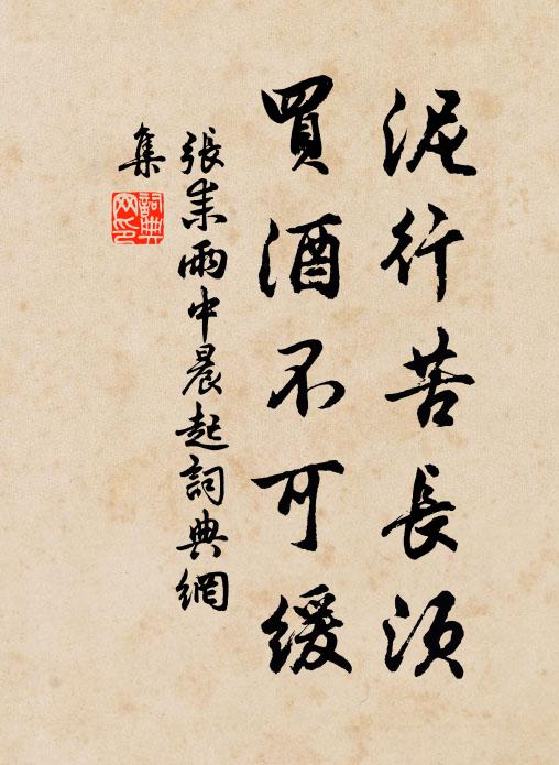 张耒泥行苦长须，买酒不可缓书法作品欣赏