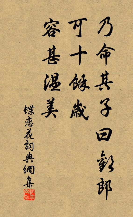 佚名乃命其子曰欢郎,可十余岁,容甚温美书法作品欣赏