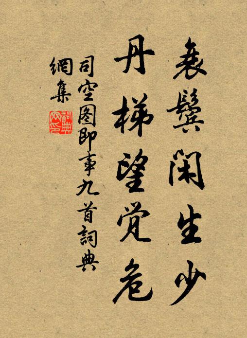 司空图衰鬓闲生少，丹梯望觉危书法作品欣赏