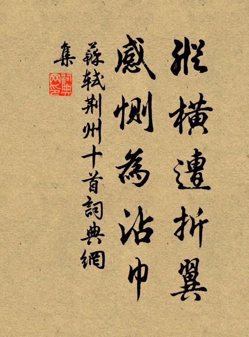 苏轼纵横遭折翼，感恻为沾巾书法作品欣赏