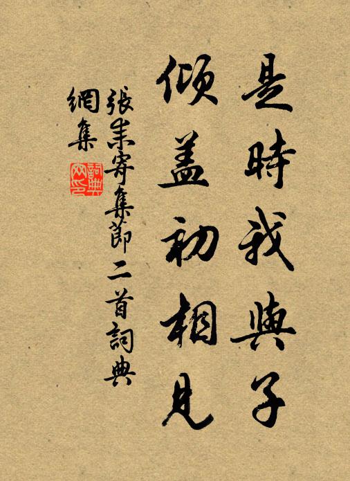 张耒是时我与子，倾盖初相见书法作品欣赏