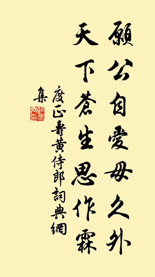 度正愿公自爱毋久外，天下苍生思作霖书法作品欣赏