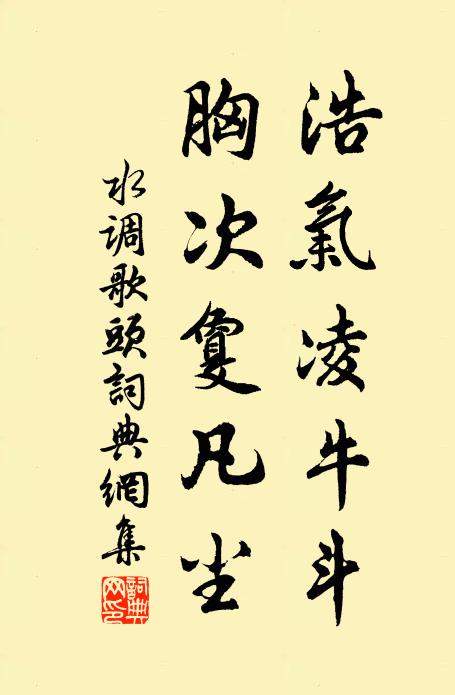 佚名浩气凌牛斗，胸次敻凡尘书法作品欣赏